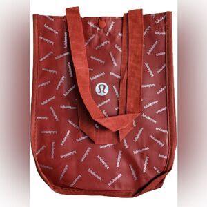 Lululemon Large Shopping Bag in Red